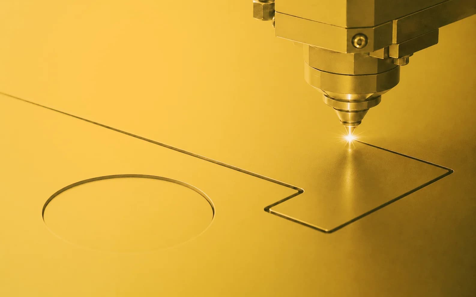 Engineering workspace with technical equipment and tooling